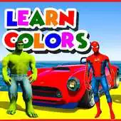 Free play online Superhero Car Stunt Racing Supercity Color Cars APK