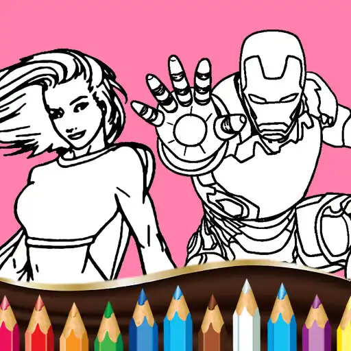 Play Super Hero Cartoons Coloring APK