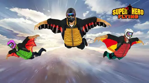 Play Super Hero Flying as an online game Super Hero Flying with UptoPlay