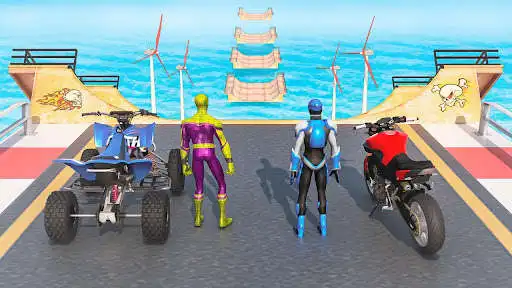 Play Superhero Gt Bike Stunt Jump  and enjoy Superhero Gt Bike Stunt Jump with UptoPlay