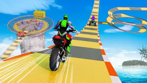 Play Superhero Gt Bike Stunt Jump as an online game Superhero Gt Bike Stunt Jump with UptoPlay