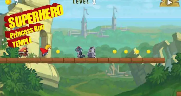 Play Superhero Princess Run Temple