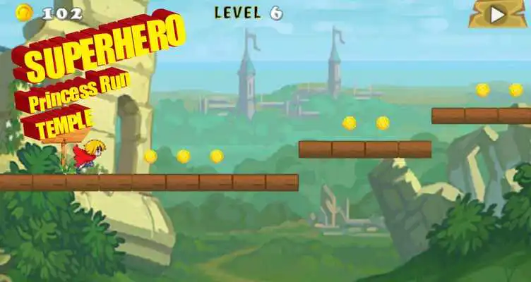 Play Superhero Princess Run Temple