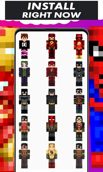 Play Superhero Skins as an online game Superhero Skins with UptoPlay