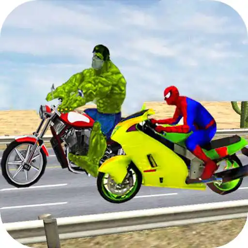 Free play online Superhero vs Monster Bike Race  APK