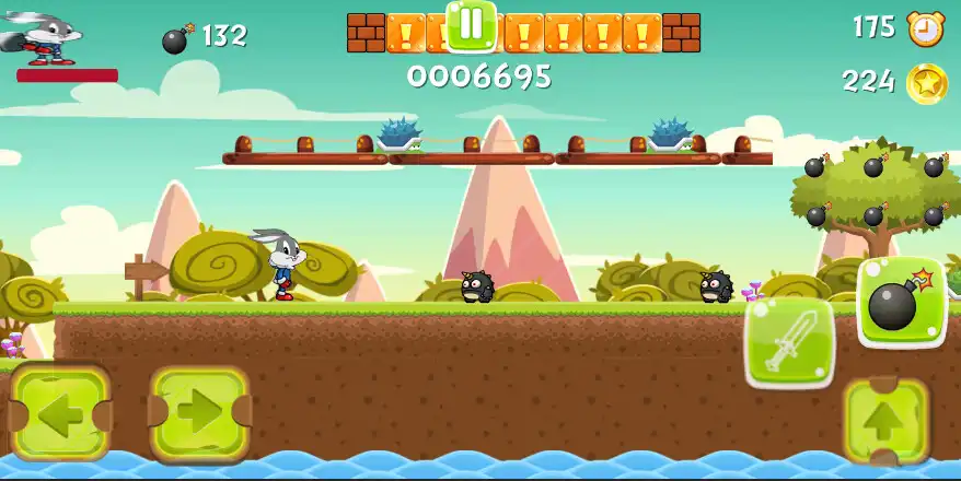 Play Super Lonney Bunny Adventure as an online game Super Lonney Bunny Adventure with UptoPlay