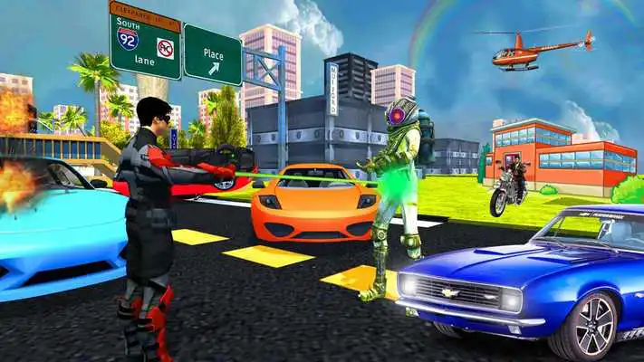 Play Super Power Hero: Flying Robots Warriors Game.