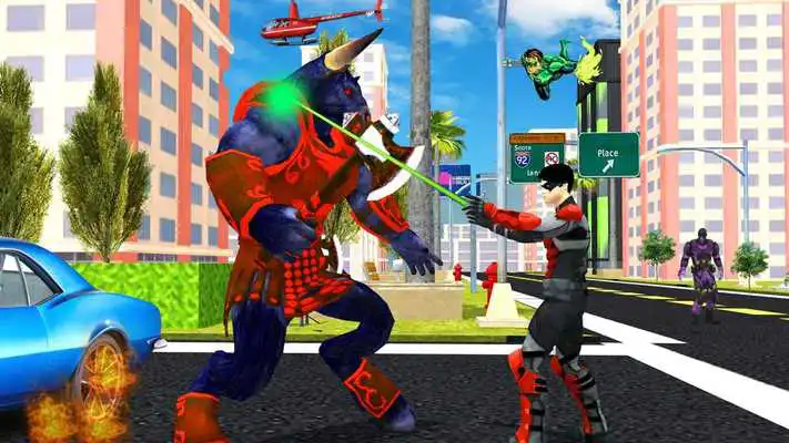 Play Super Power Hero: Flying Robots Warriors Game.