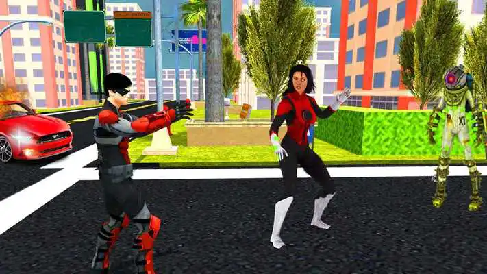 Play Super Power Hero: Flying Robots Warriors Game.