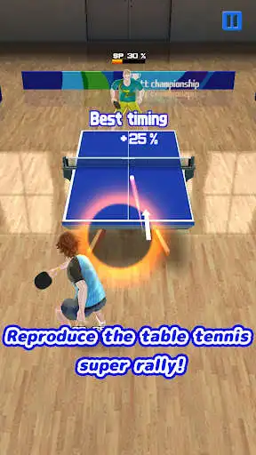 Play Super rally table tennis as an online game Super rally table tennis with UptoPlay