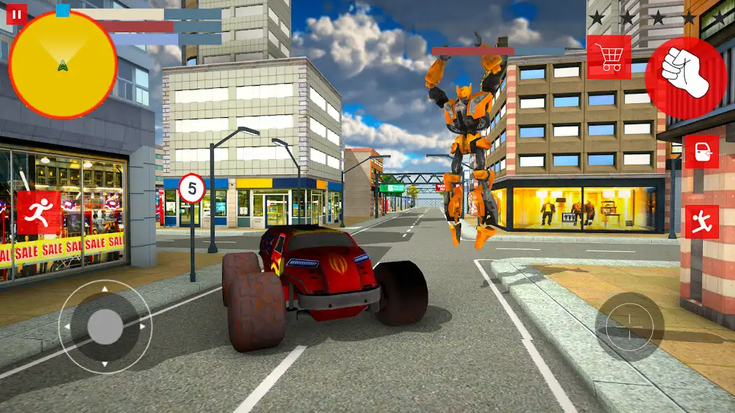 Play Super Robot Car Transform Hero as an online game Super Robot Car Transform Hero with UptoPlay