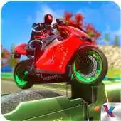 Free play online Super Spider Motorbike Rider - Traffic Race APK