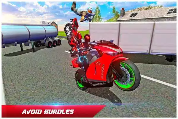 Play Super Spider Motorbike Rider - Traffic Race