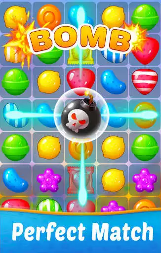 Play Super Sweet Candy : Match-3 Puzzle as an online game Super Sweet Candy : Match-3 Puzzle with UptoPlay