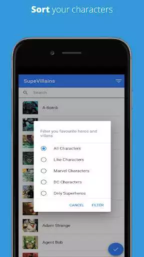 Play Supevillains : Comic world heroes and villain info as an online game Supevillains : Comic world heroes and villain info with UptoPlay