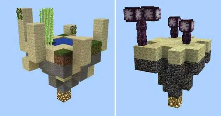 Play Survival Skyblock Map MCPE