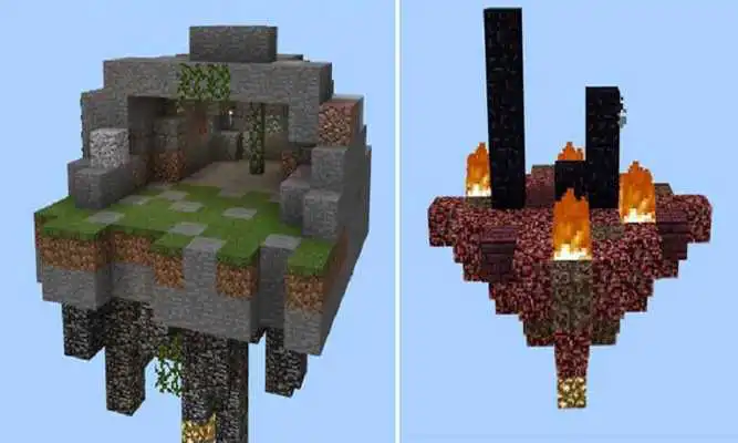 Play Survival Skyblock Map MCPE