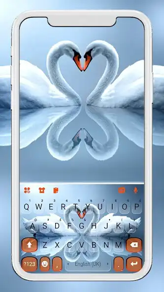 Play Swan Heart Love Keyboard Background  and enjoy Swan Heart Love Keyboard Background with UptoPlay