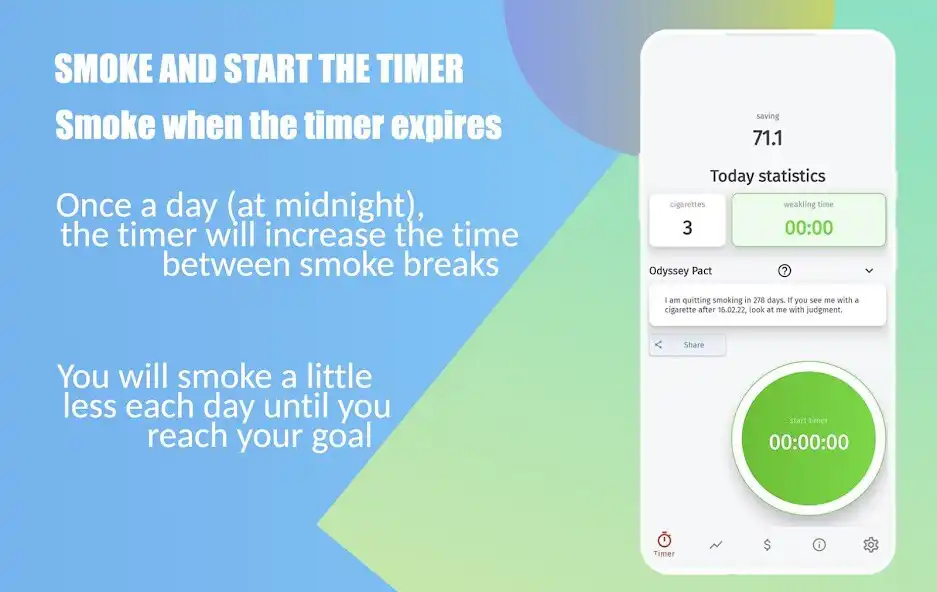 Play SWay: Quit or Less Smoking Timer Cigarette Tracker  and enjoy SWay: Quit or Less Smoking Timer Cigarette Tracker with UptoPlay