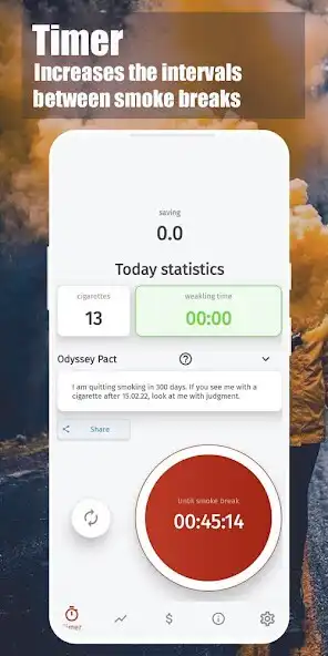 Play SWay: Quit or Less Smoking Timer Cigarette Tracker as an online game SWay: Quit or Less Smoking Timer Cigarette Tracker with UptoPlay