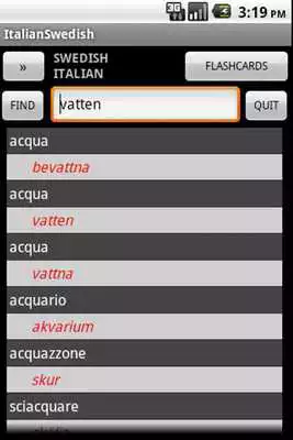 Play Swedish Italian Dictionary