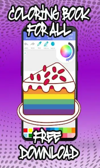 Play SWEET CAKE Coloring Book  and enjoy SWEET CAKE Coloring Book with UptoPlay