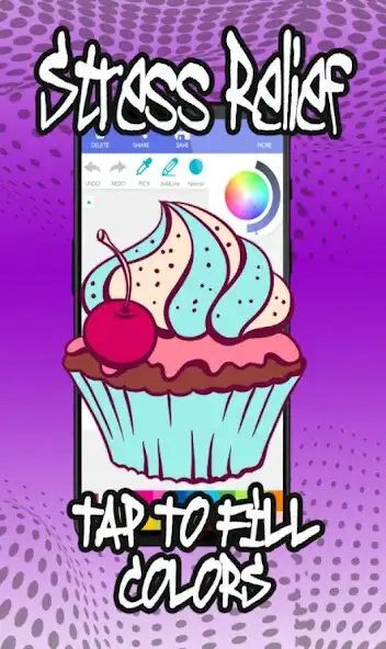 Play SWEET CAKE Coloring Book as an online game SWEET CAKE Coloring Book with UptoPlay