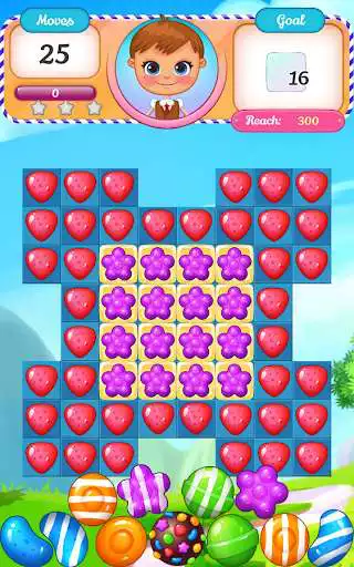 Play Sweet Day - Jelly Match Games as an online game Sweet Day - Jelly Match Games with UptoPlay