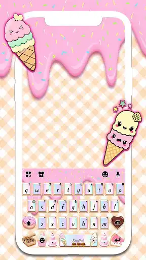 Play Sweet Donut Pink Drip Keyboard Theme  and enjoy Sweet Donut Pink Drip Keyboard Theme with UptoPlay