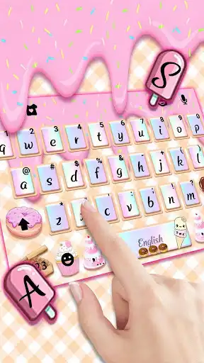 Play Sweet Donut Pink Drip Keyboard Theme as an online game Sweet Donut Pink Drip Keyboard Theme with UptoPlay