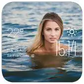 Free play online swimming weather widget/clock APK