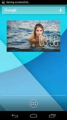 Play swimming weather widget/clock