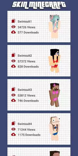 Play Swimsuit skins for Minecraft PE  and enjoy Swimsuit skins for Minecraft PE with UptoPlay