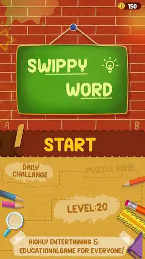 Play Swippy Word: Swipe Correct Word Puzzle Game  and enjoy Swippy Word: Swipe Correct Word Puzzle Game with UptoPlay