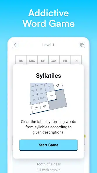 Play Syllatiles - Word Puzzle Game  and enjoy Syllatiles - Word Puzzle Game with UptoPlay