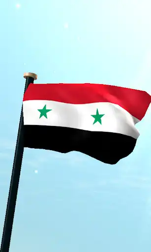 Play Syria Flag 3D Free Wallpaper