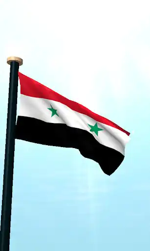 Play Syria Flag 3D Free Wallpaper