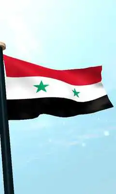 Play Syria Flag 3D Free Wallpaper