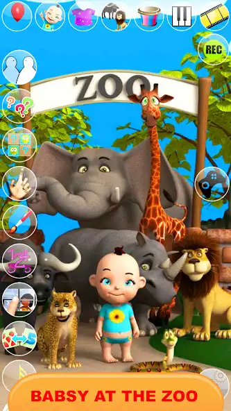 Play Talking Baby Babsy At The Zoo  and enjoy Talking Baby Babsy At The Zoo with UptoPlay