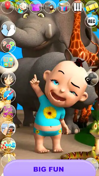 Play Talking Baby Babsy At The Zoo as an online game Talking Baby Babsy At The Zoo with UptoPlay