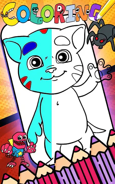 Play Talking Juan Coloring Game as an online game Talking Juan Coloring Game with UptoPlay