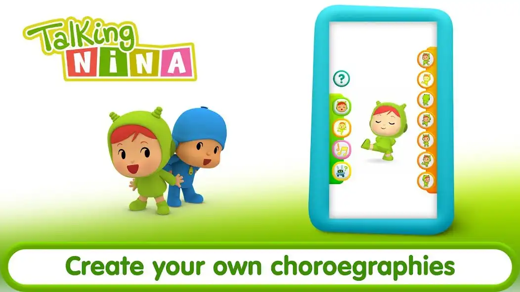 Play Talking Pocoyo: My friend Nina as an online game Talking Pocoyo: My friend Nina with UptoPlay