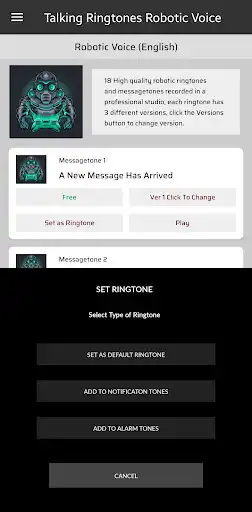Play Talking Ringtones RoboticVoice as an online game Talking Ringtones RoboticVoice with UptoPlay