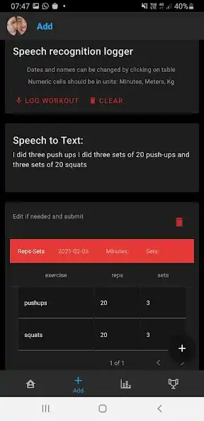 Play TallyEx - Speech Recognition Workout Log as an online game TallyEx - Speech Recognition Workout Log with UptoPlay