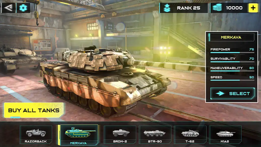 Play Tank battle Games-War Machines as an online game Tank battle Games-War Machines with UptoPlay