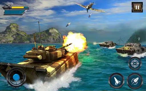 Play APK Tank Simulator 2019  and enjoy Tank Simulator 2019 with UptoPlay com.alp.armouredwatertank