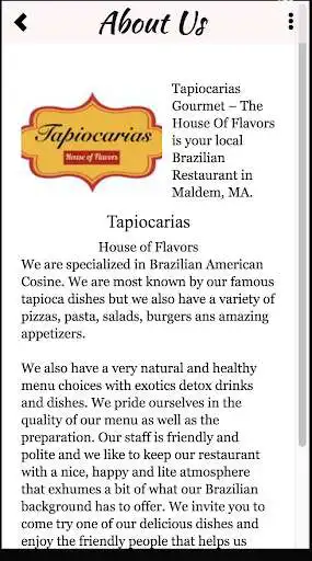 Play Tapiocarias House of Flavors