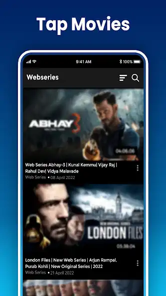 Play TapMovies - Streaming  TvShow as an online game TapMovies - Streaming  TvShow with UptoPlay