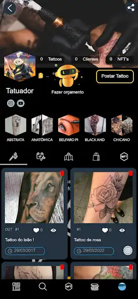 Play Tattoo A.I - Cliente e usuário as an online game Tattoo A.I - Cliente e usuário with UptoPlay