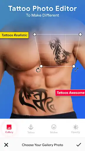 Play Tattoo Photo Editor as an online game Tattoo Photo Editor with UptoPlay